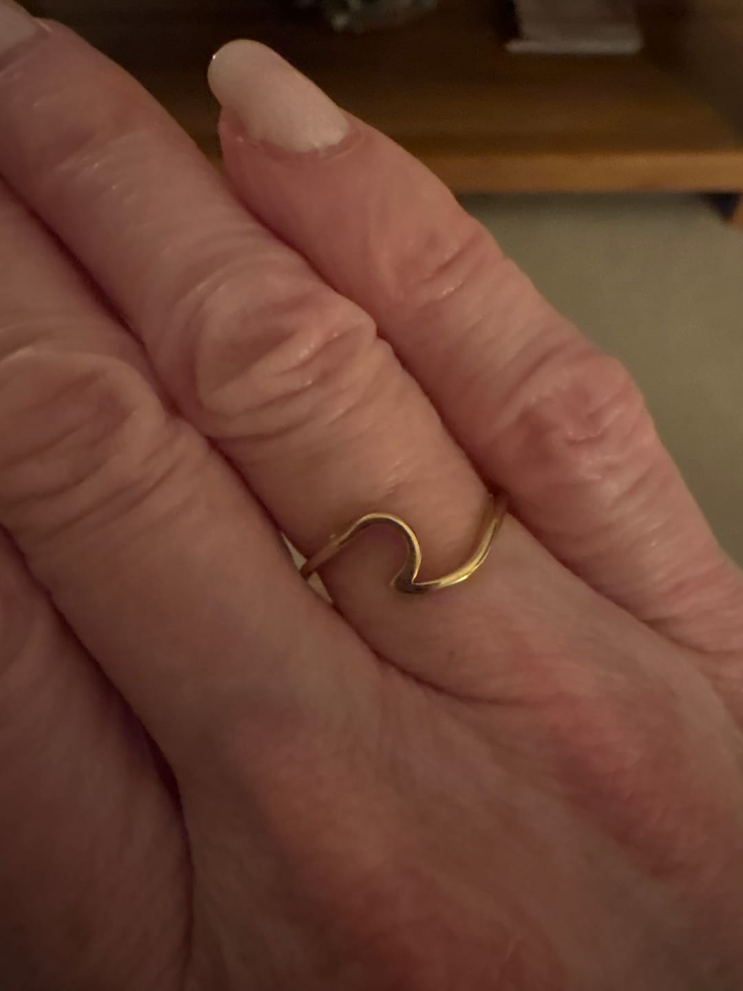 Customer photo review of Imari Gold Wave Ring