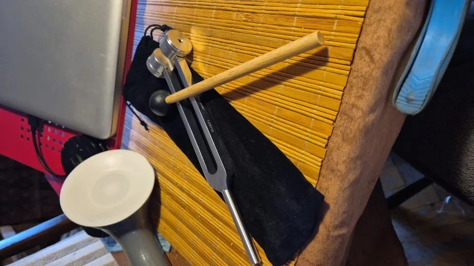 Customer photo review of Tanido — Diapasón 128 Hz para tu ritual de calma diaria