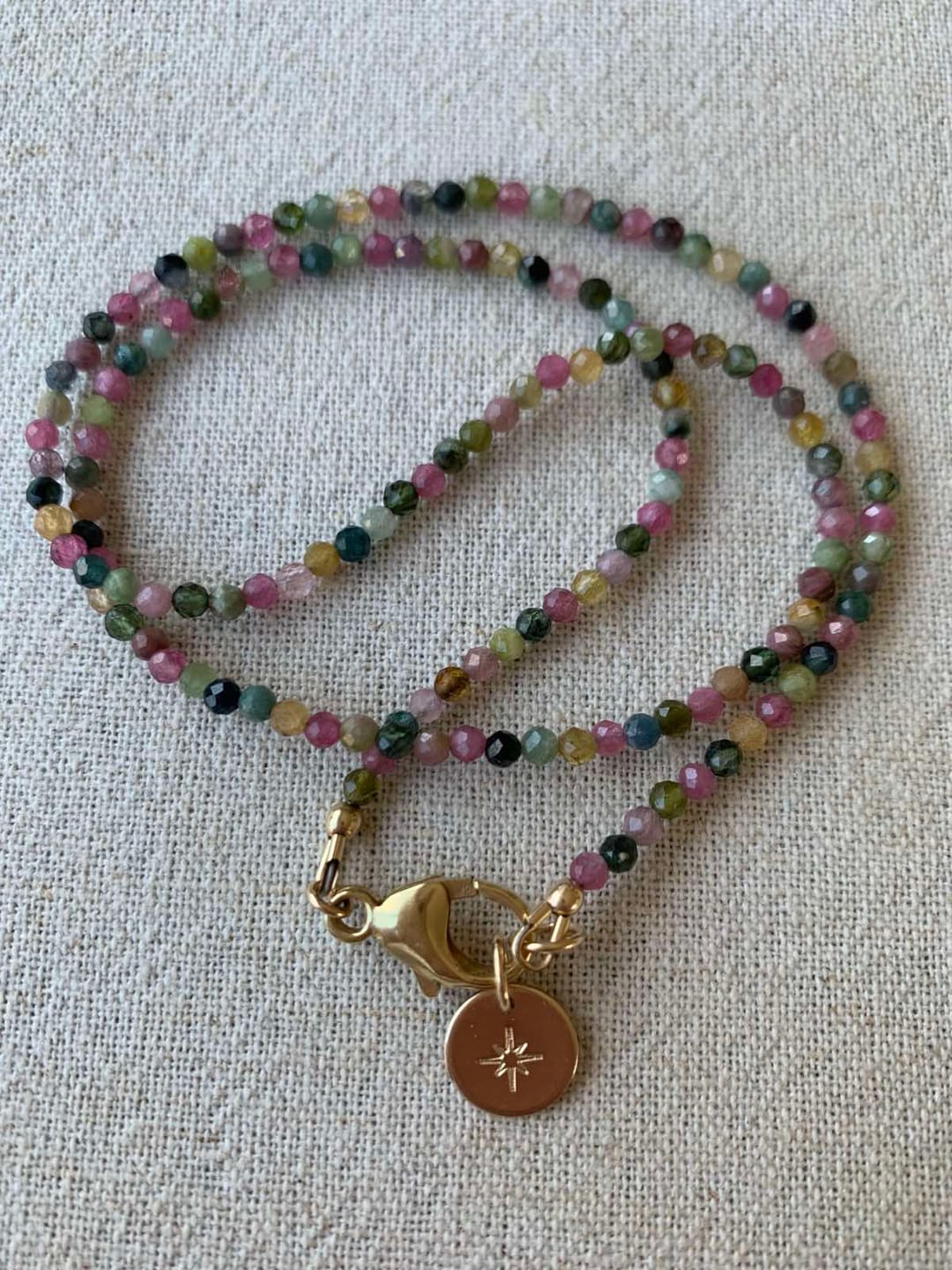 Customer photo review of Joy Intention Necklace | Watermelon Tourmaline