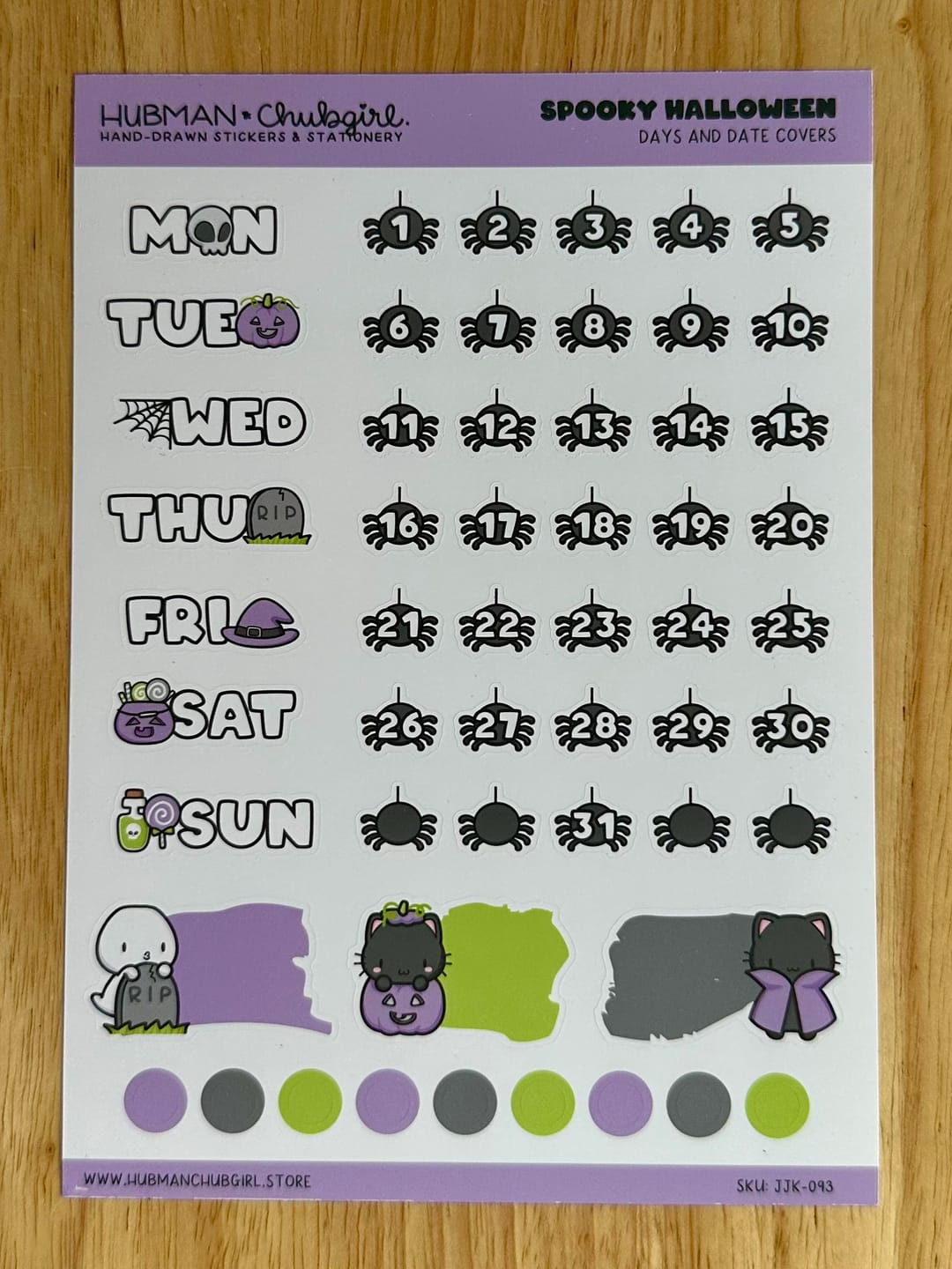 Customer photo review of Spooky Kitties Days and Date Covers