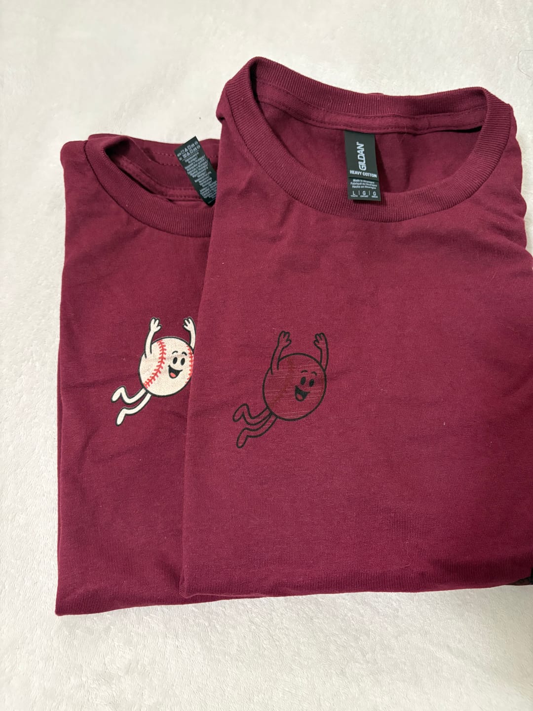 Customer photo review of Baseball Dive — Youth Tee