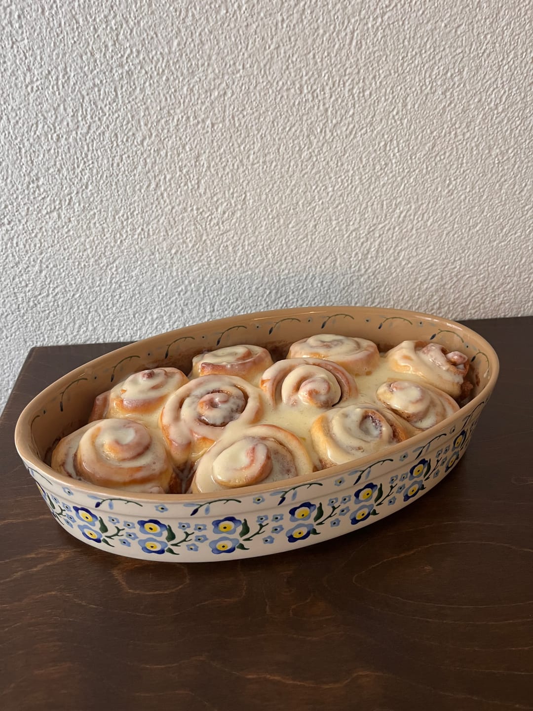 Customer photo review of Medium Oval Oven Dish | Forget Me Not