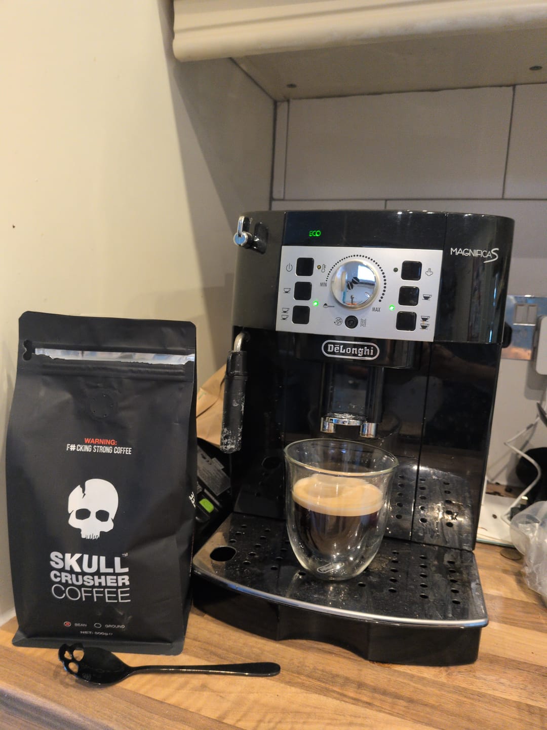 Customer photo review of Skull Crusher - High Caffeine Coffee