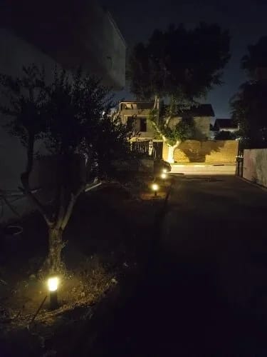 Customer photo review of Outdoor Solar Path Lights, Slim Cylinder, Ground Stake, IP44