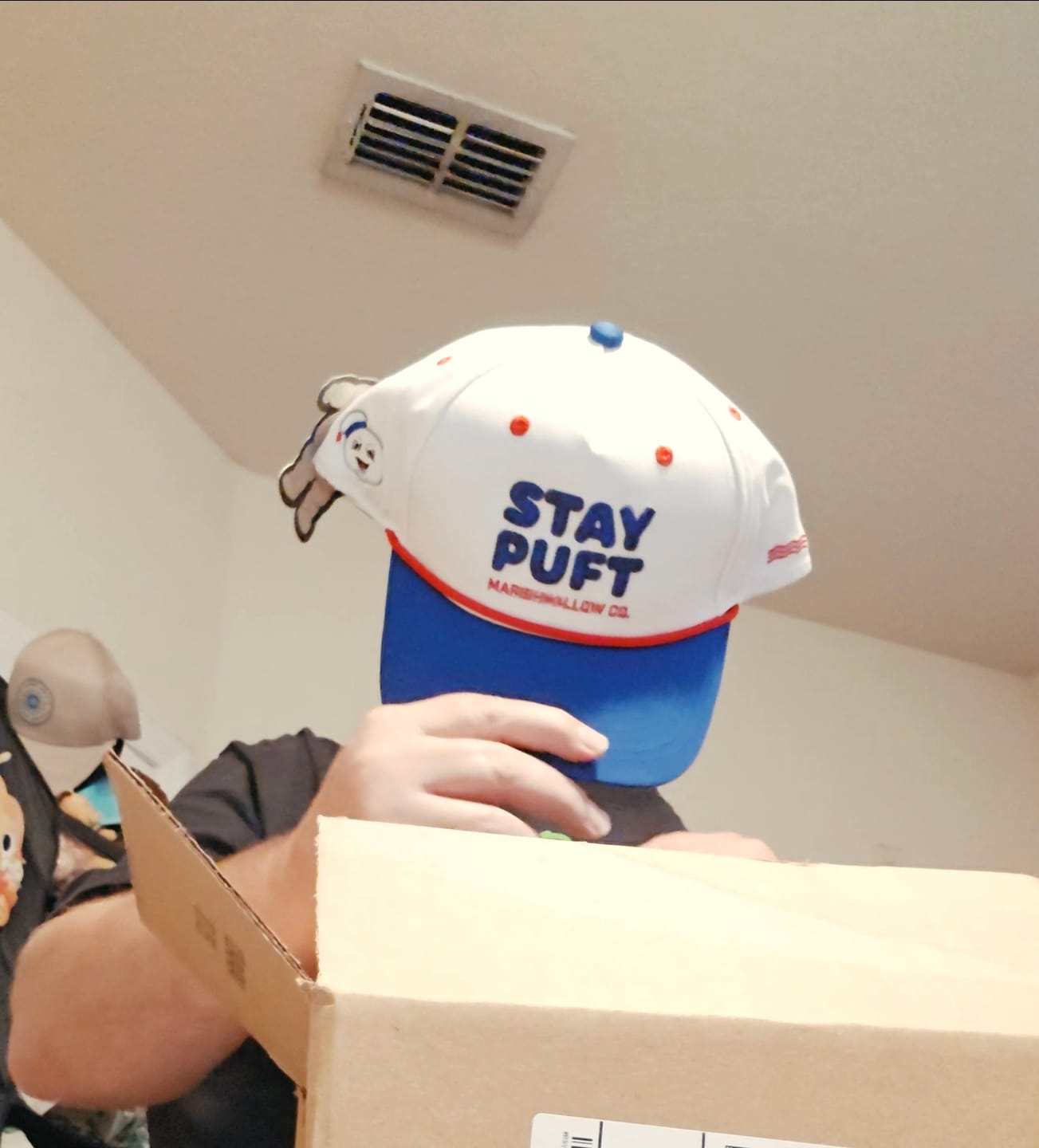 Customer photo review of Ghostbusters "Stay Puft Marshmallow Co." – 5-Panel Hat