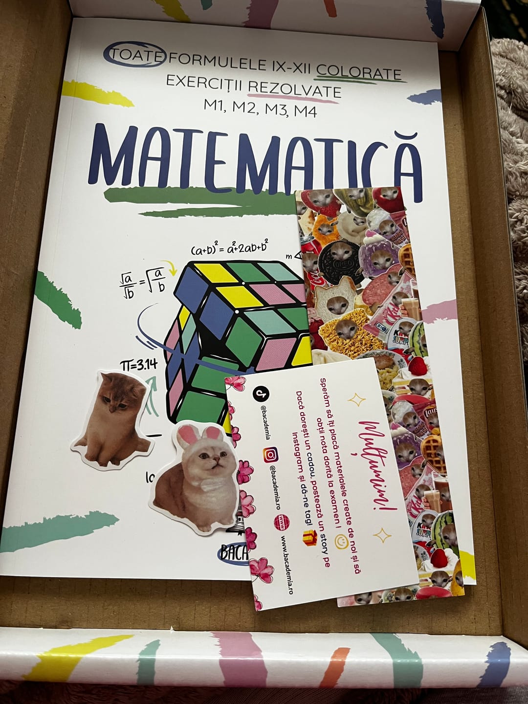 Customer photo review of Carte Matematică Bacalaureat (M1, M2, M3, M4) Bacademia