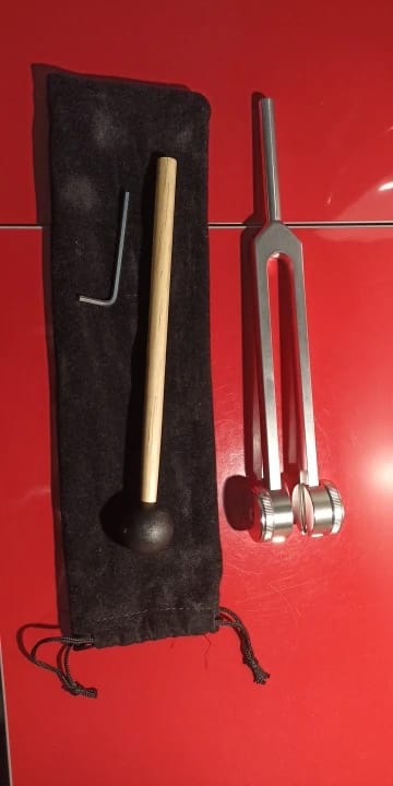Customer photo review of Tanido — Diapasón 128 Hz para tu ritual de calma diaria