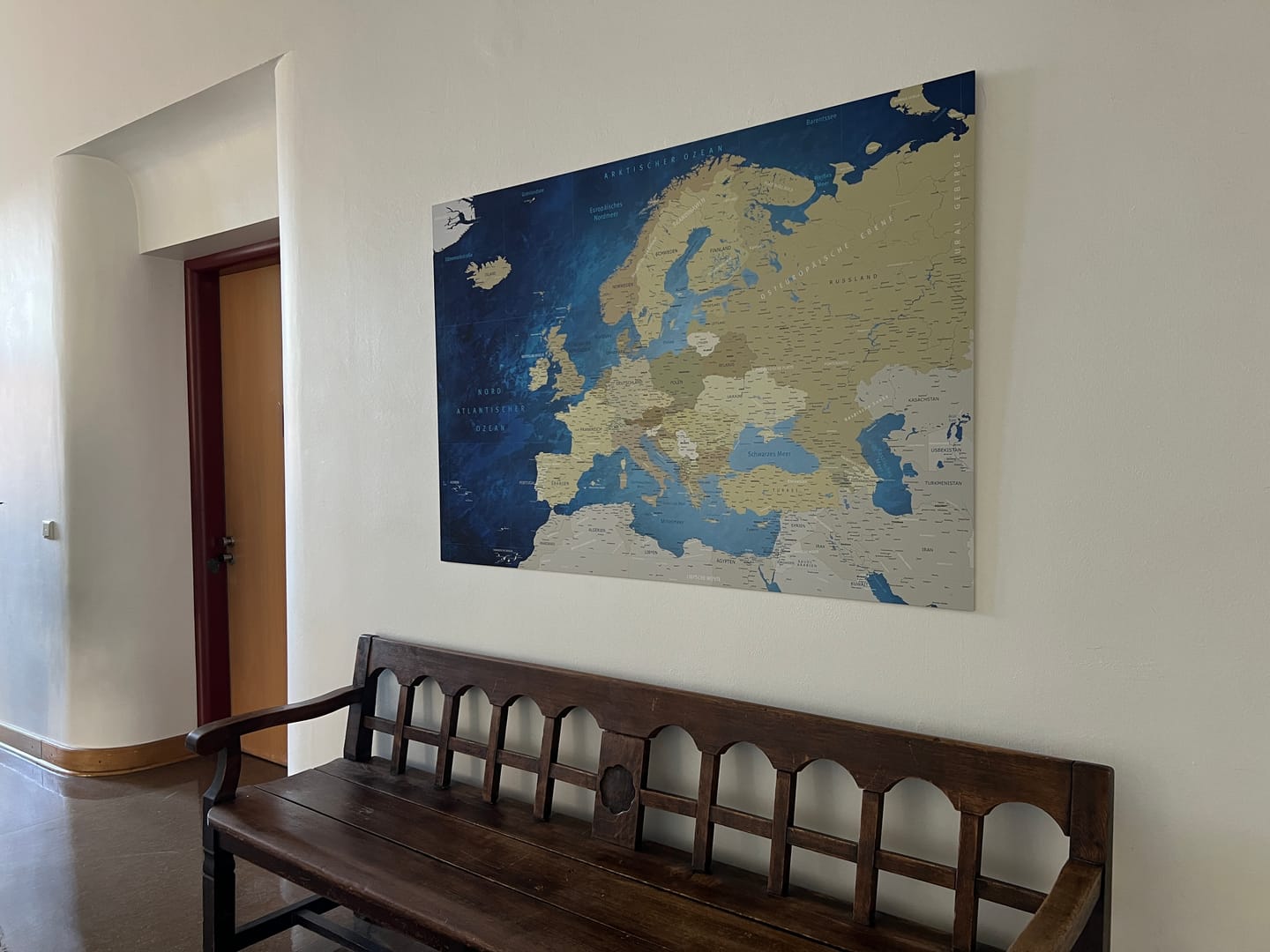 Customer photo review of Magnetboard - Europakarte Meerestiefe