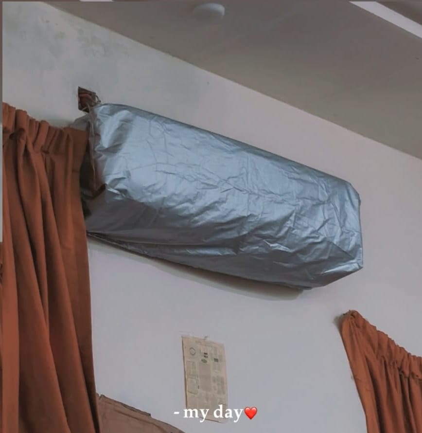 Customer photo review of AC Dust Cover - (Inner + Outer) Water & Dust Proof | Universal Size