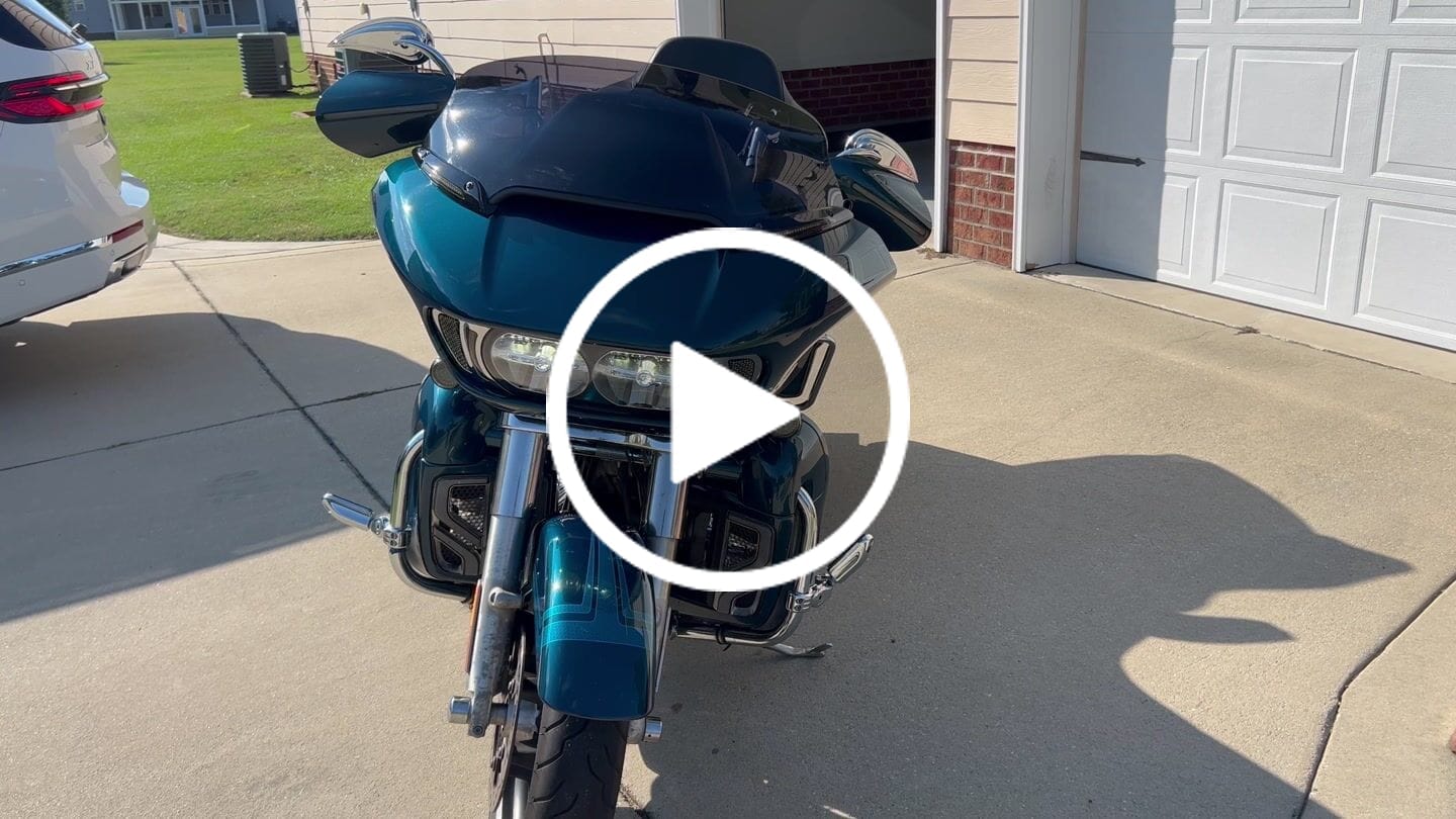 Customer video review of Color Matched hand guard with LED for Touring & Softails fit for 2009-2026