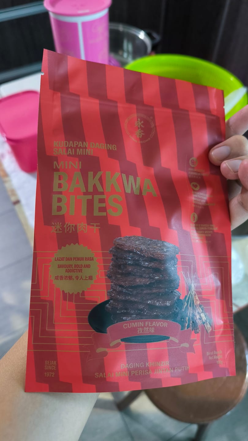Customer photo review of BITE SIZE BAKKWA- CUMIN BAKKWA (100G)