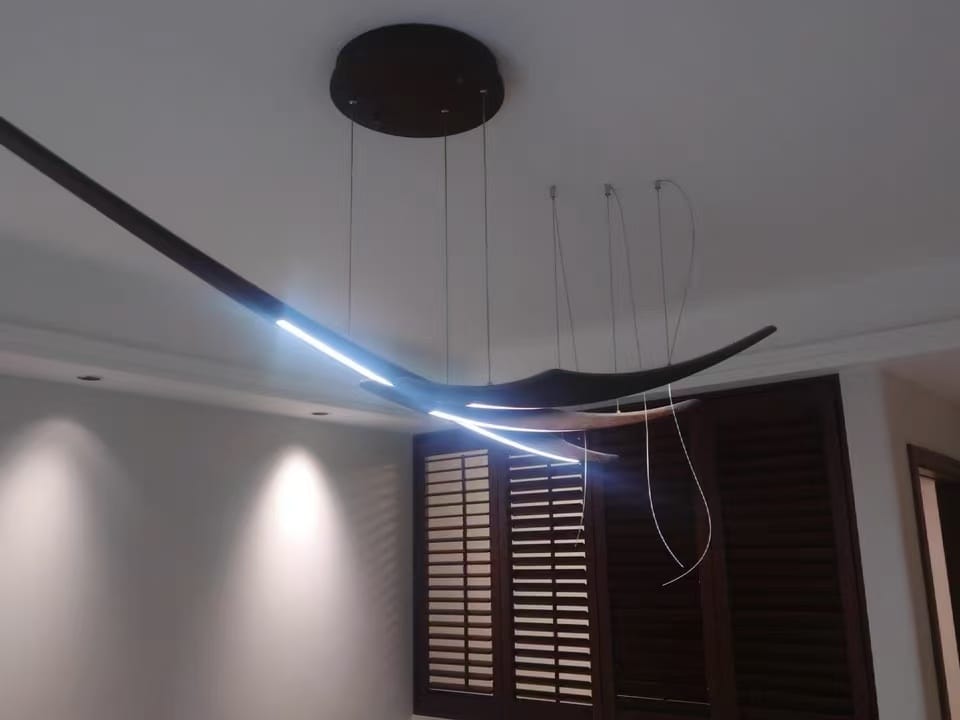 Customer photo review of WOMO Long Branch Wood Chandelier-WM3282