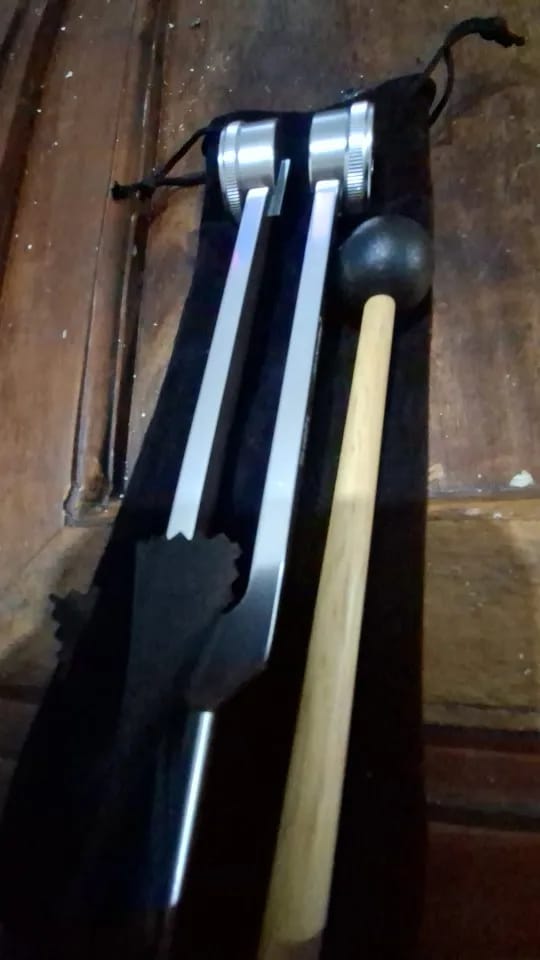 Customer photo review of Tanido — Diapasón 128 Hz para tu ritual de calma diaria