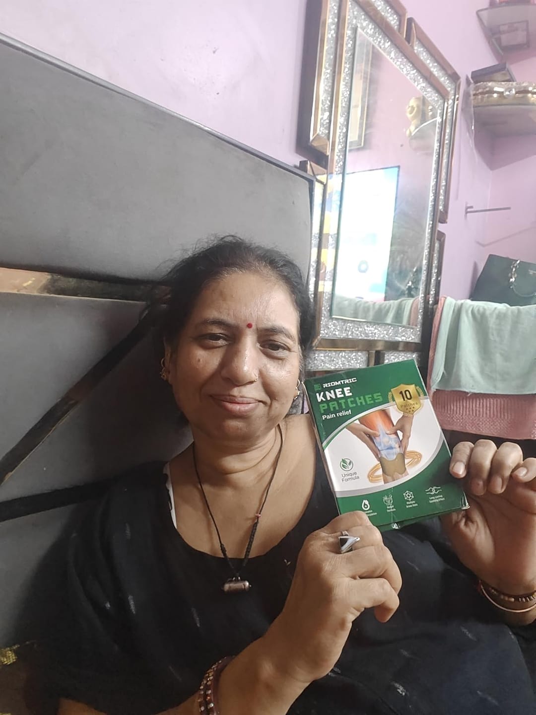Customer photo review of Herbal Knee Pain Relief Patches