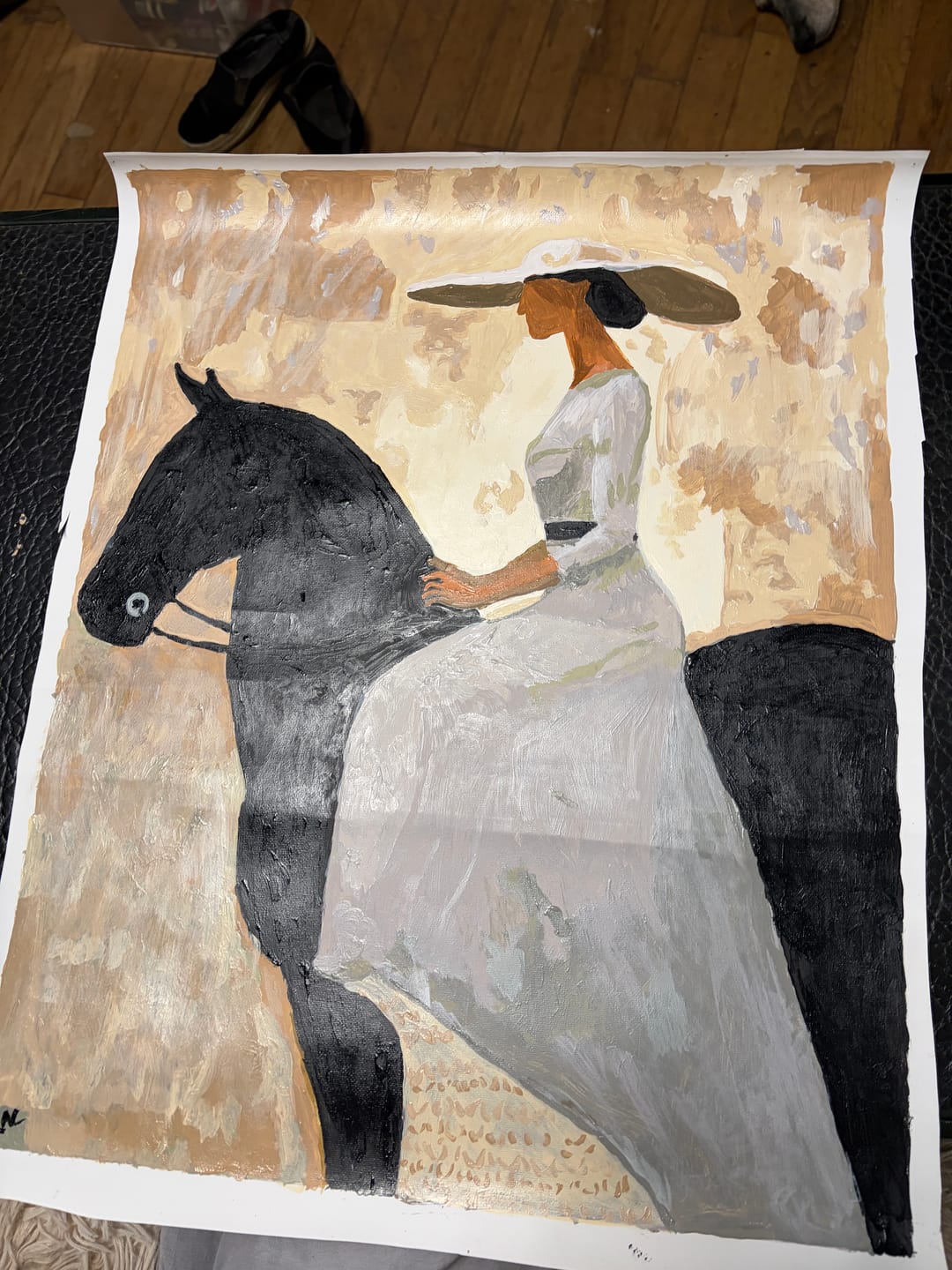 Customer photo review of Balanced Rider | Paint by Number