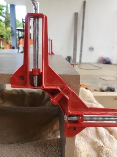 Customer photo review of 90° Corner Clamp for Frames, Boxes & Cabinets