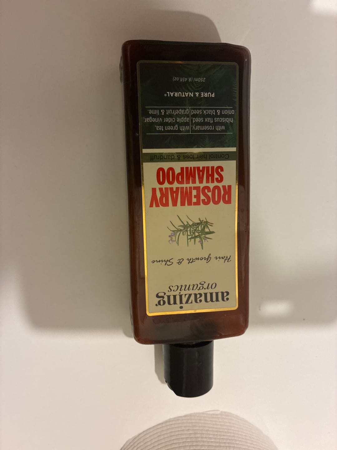 Customer photo review of Rosemary Shampoo for Hair