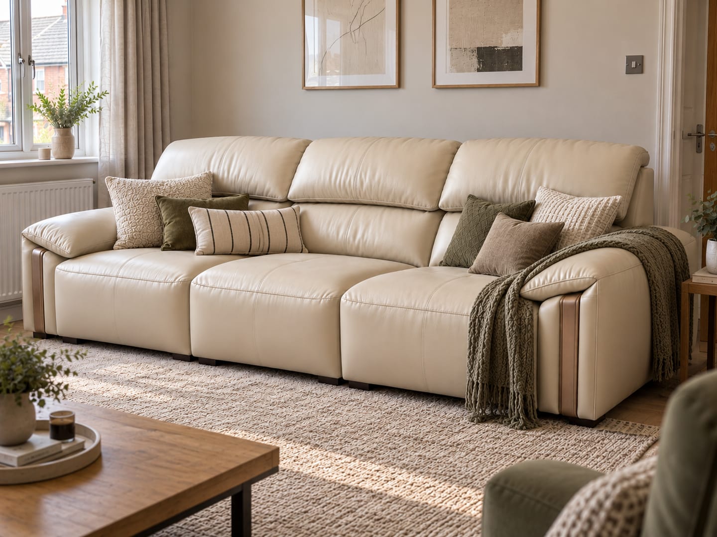 Customer photo review of Hartford 3-Seater Sofa (Brown)