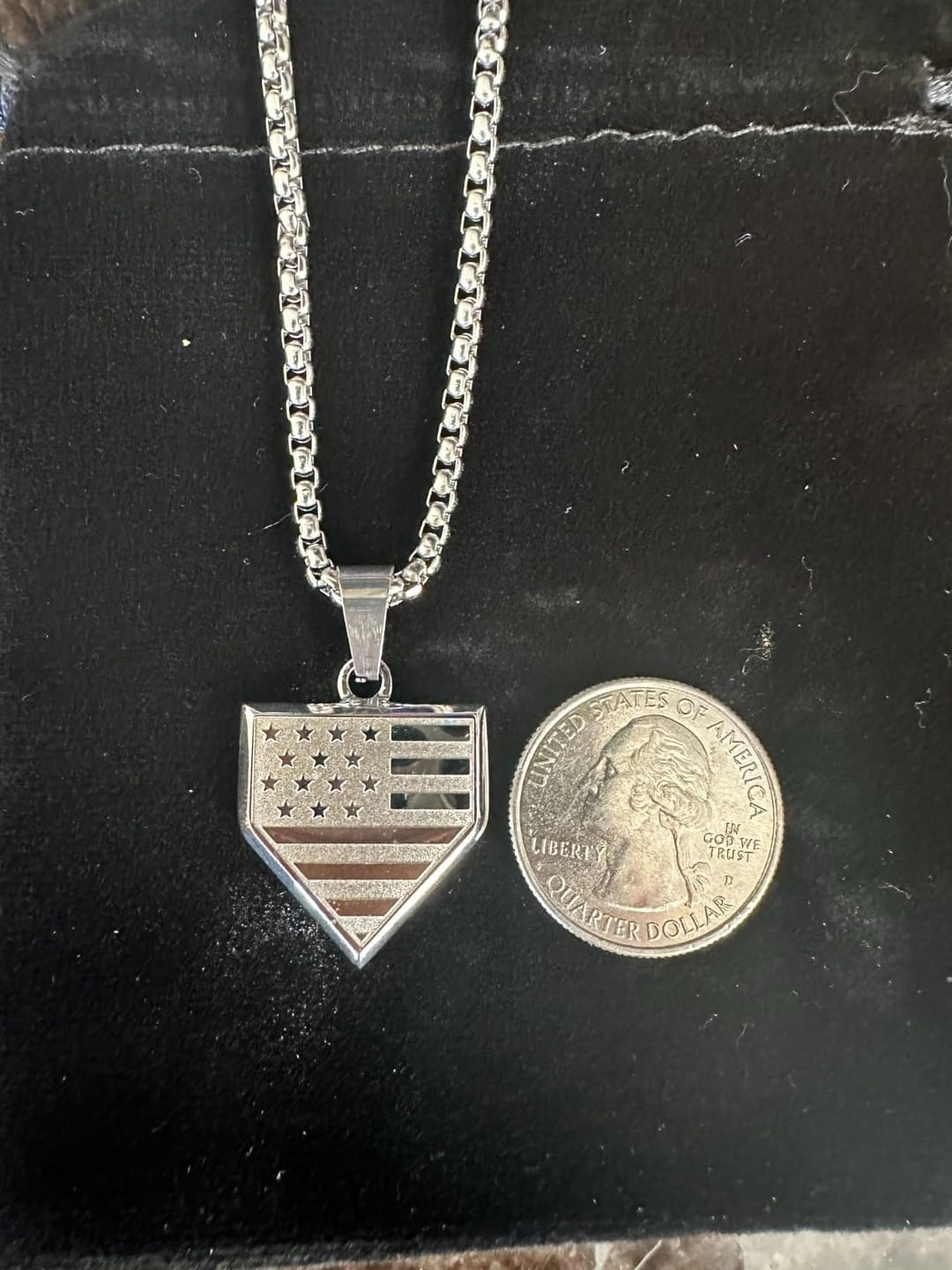 Customer photo review of Stay Brave Baseball & Softball Necklace