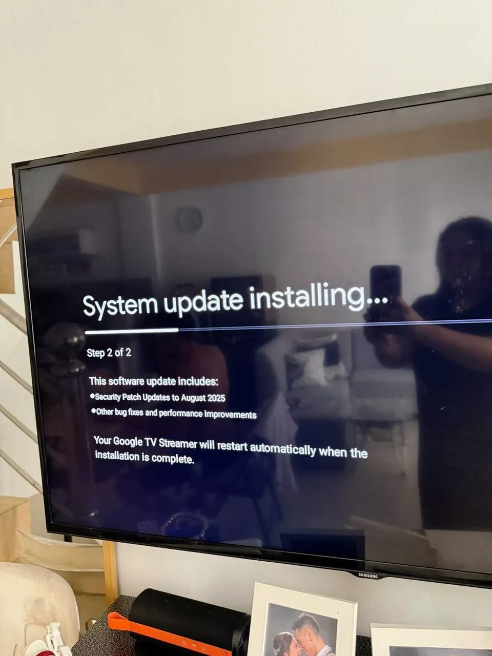 Customer photo review of Google Chromecast with Google TV - Streaming Entertainment with Voice Search - Watch Movies, Shows, and Live TV in 4K HDR Streaming Media Player - Includes Pouch and Cleaning Cloth