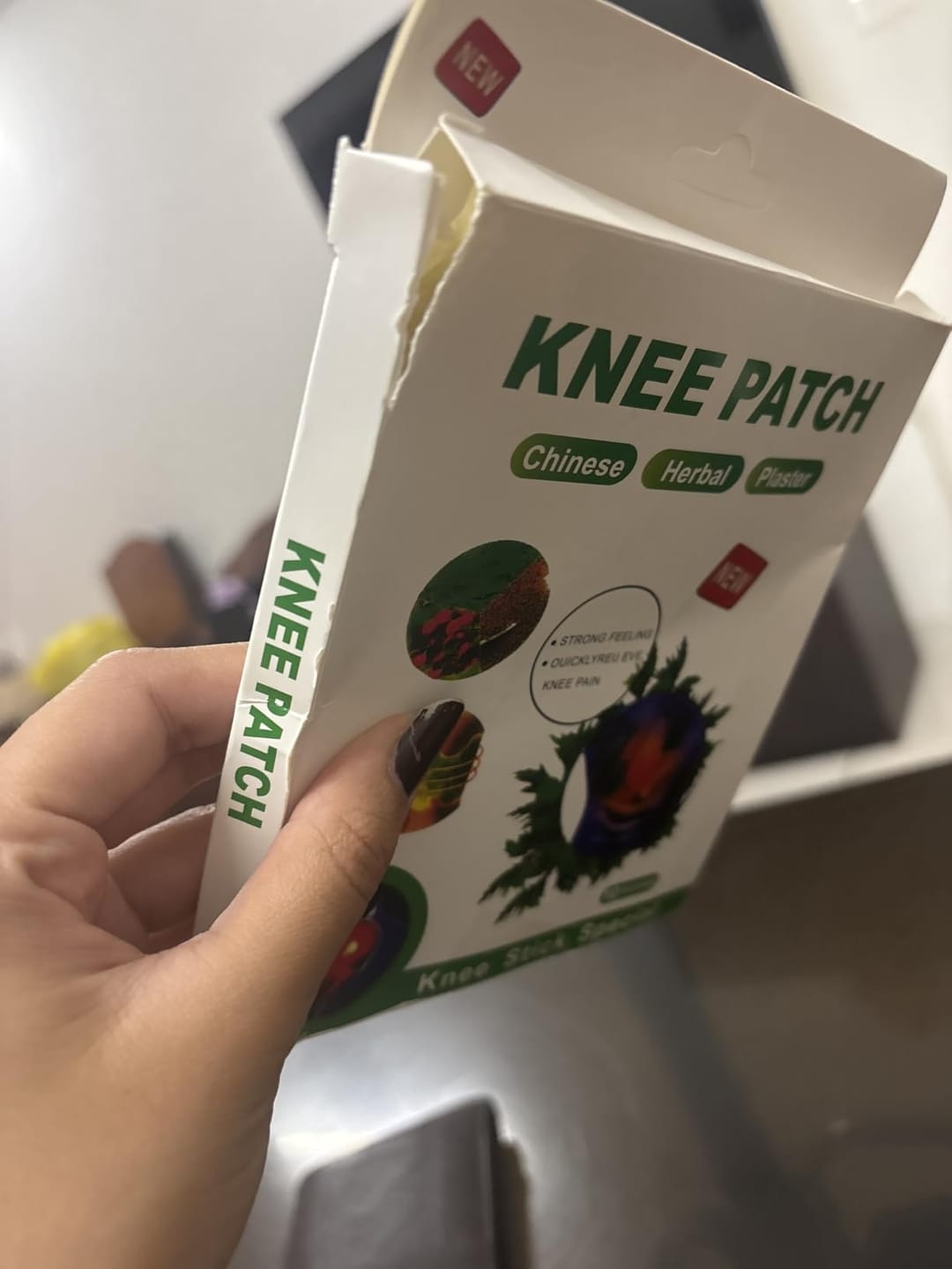 Customer photo review of Herbal Knee Pain Relief Patches