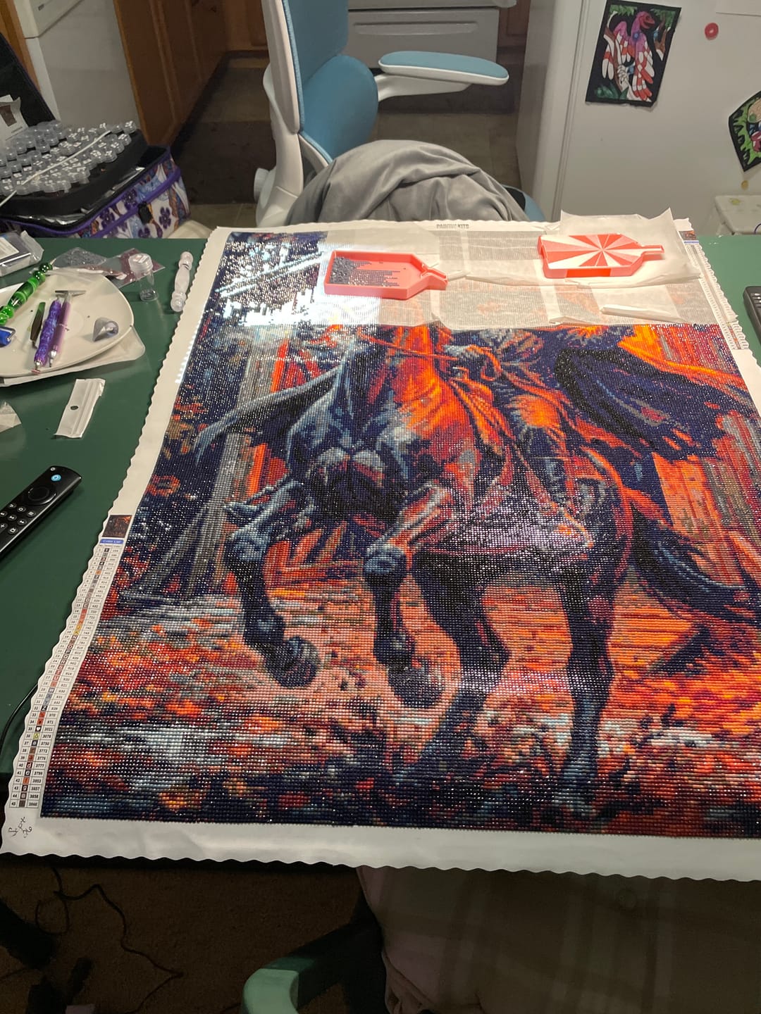 Customer photo review of The Headless Horseman (Diamond Painting)