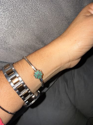 Customer photo review of Pulsera Trebol de la Buena Suerte