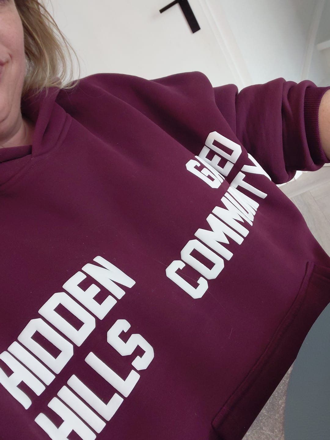 Customer photo review of GATED COMMUNITY ZIP HOODIE NAVY