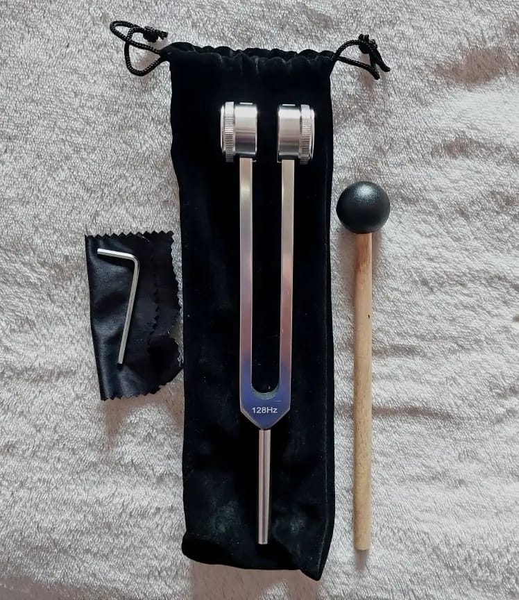 Customer photo review of Tanido — Diapasón 128 Hz para tu ritual de calma diaria