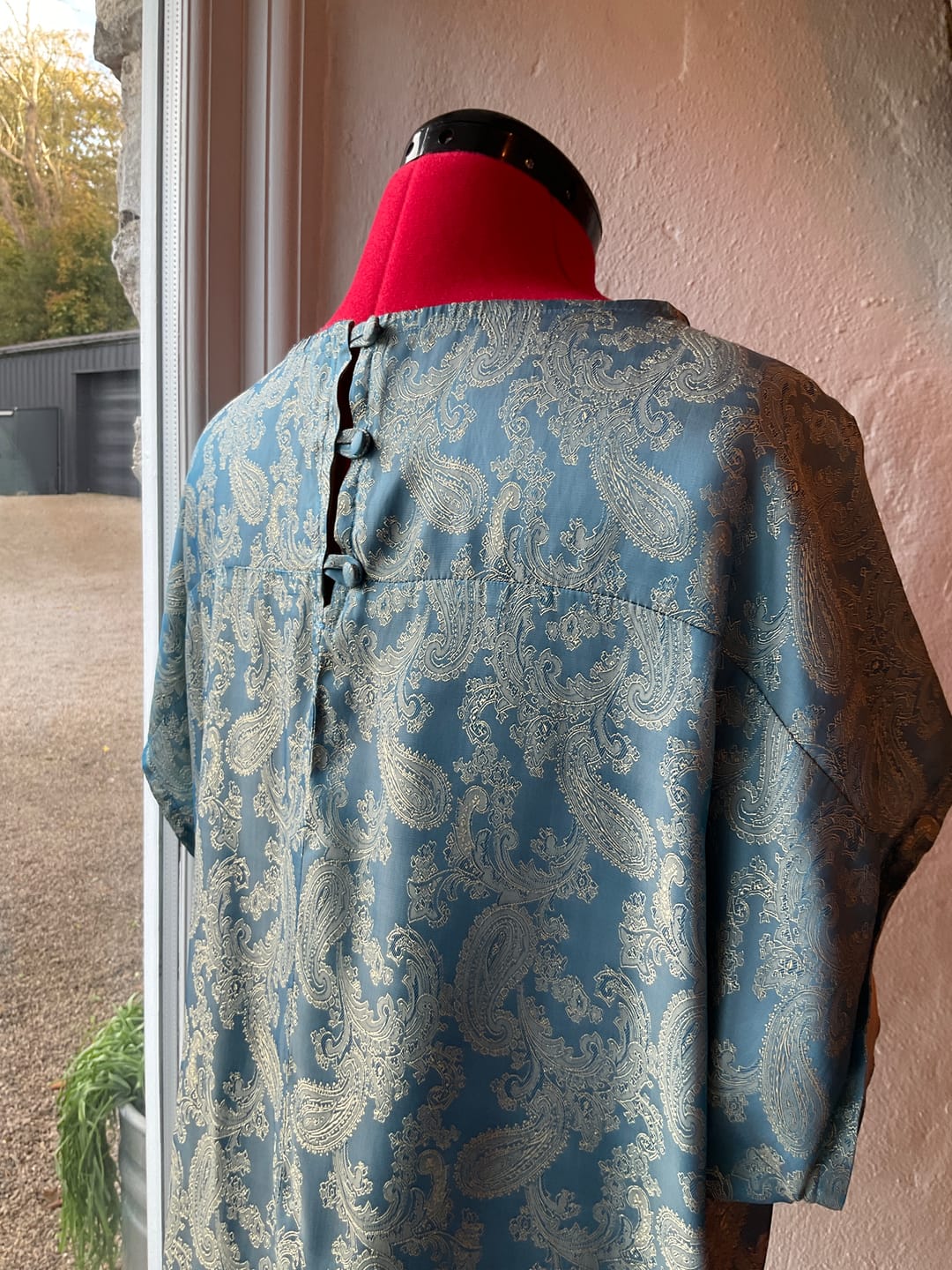 Customer photo review of Paisley Jacquard Lining Fabric