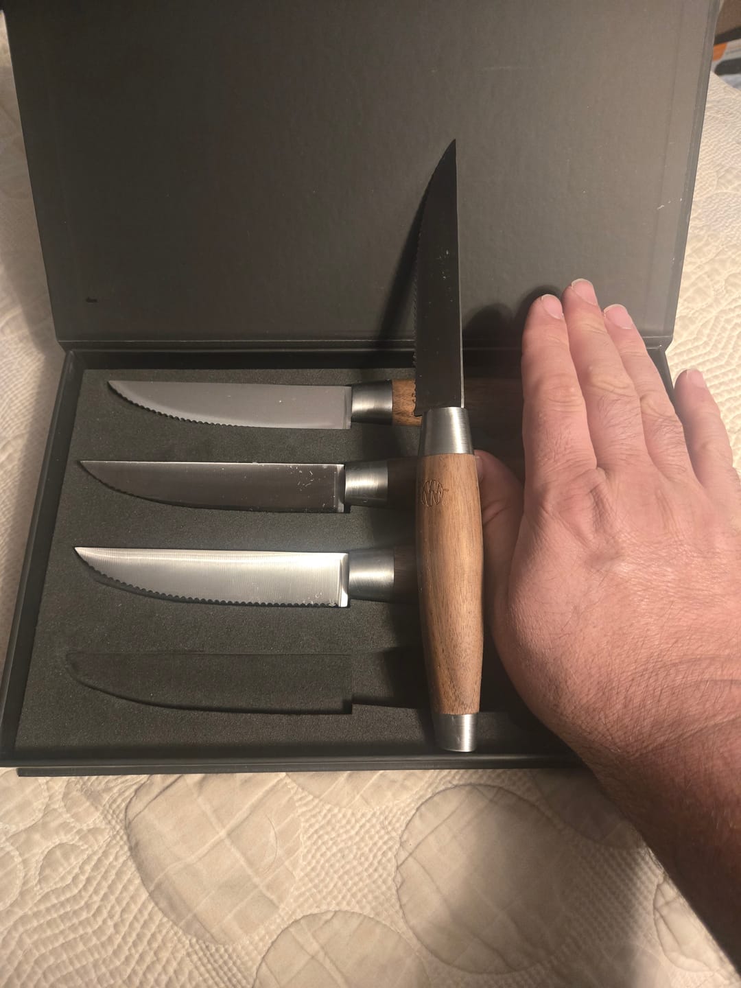 Customer photo review of Rustic Steak Knives