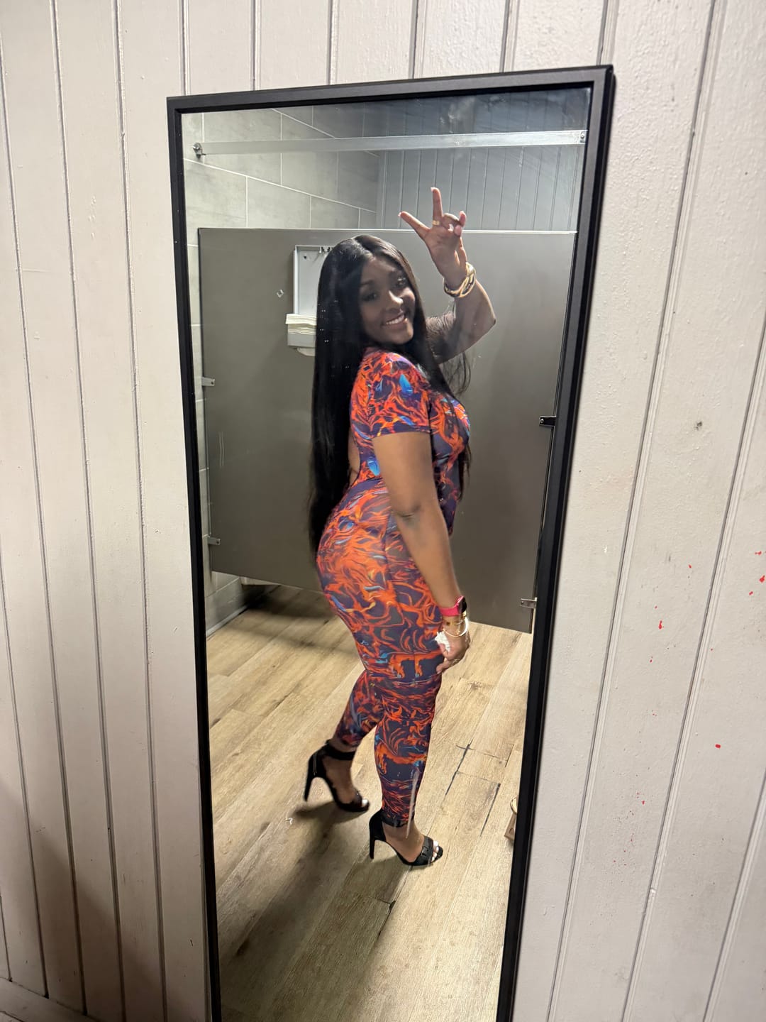 Customer photo review of Flames Jumpsuit - Mesh