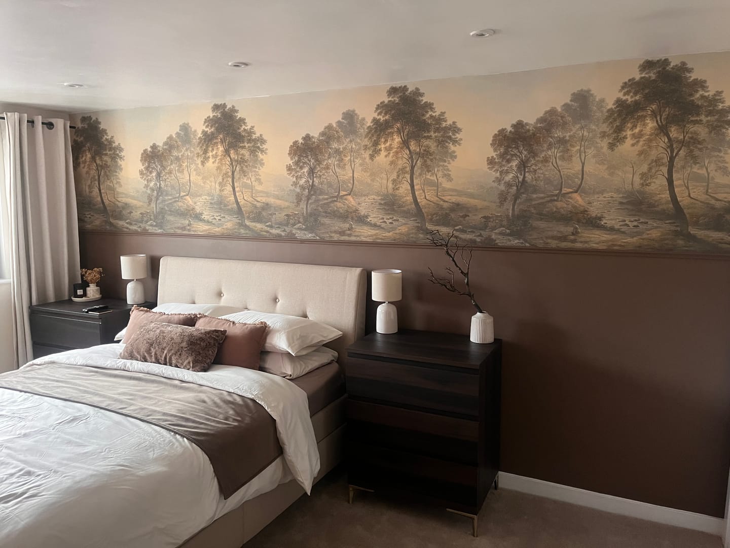 Customer photo review of Hudson - Misty Morning Forest Landscape Wallpaper Mural