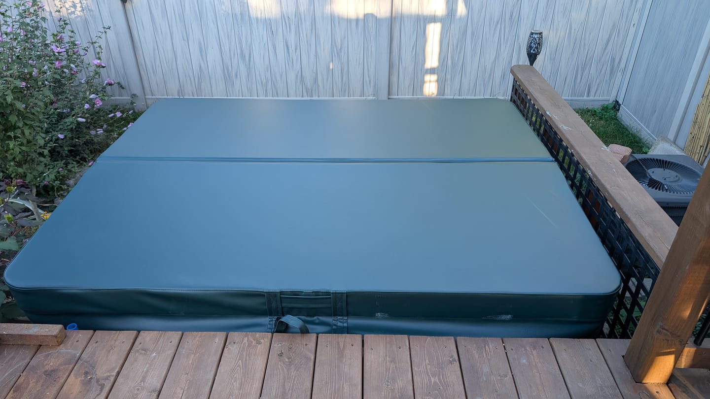 Customer photo review of Custom Spa Cover