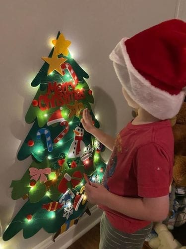 Customer photo review of Montessori Christmas™- Christmas Tree🎄 and Snowman⛄️