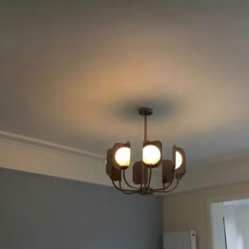 Customer photo review of Hand Forged Branch Chandelier, Copper, Acrylic Shades
