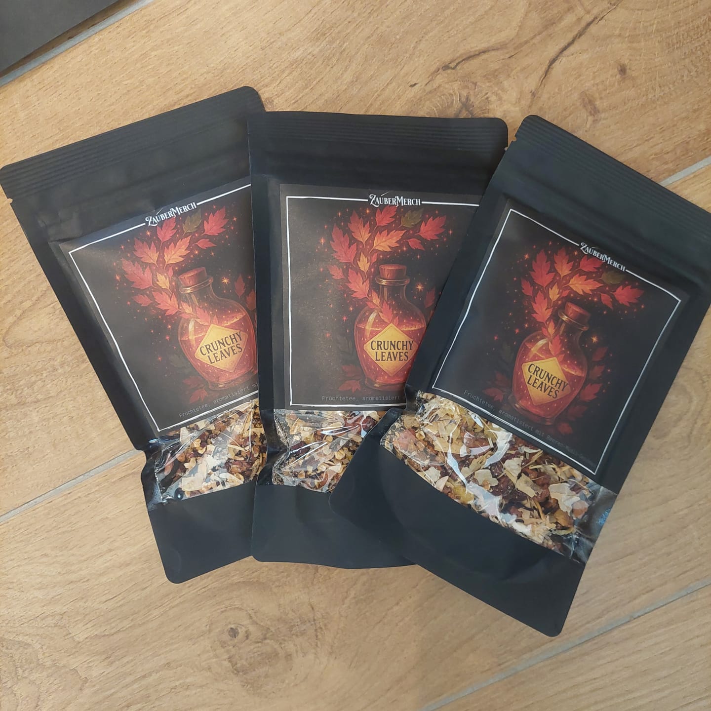 Customer photo review of Crunchy Leaves – Früchtetee mit Beeren-Müsli-Geschmack | Herbst Tee