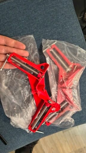 Customer photo review of 90° Corner Clamp for Frames, Boxes & Cabinets
