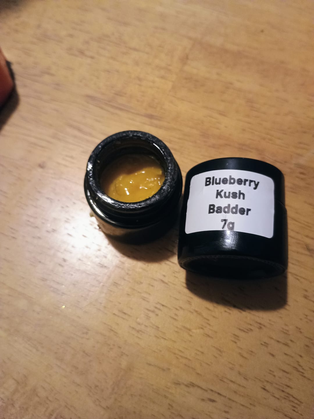Customer photo review of Blueberry Kush Badder 7G (Buy 1 Get 1)