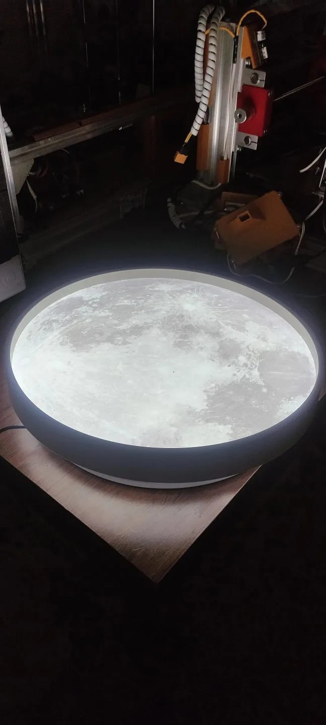 Customer photo review of Full Moon Flush Mount Ceiling Light, Round LED, 25–32 cm