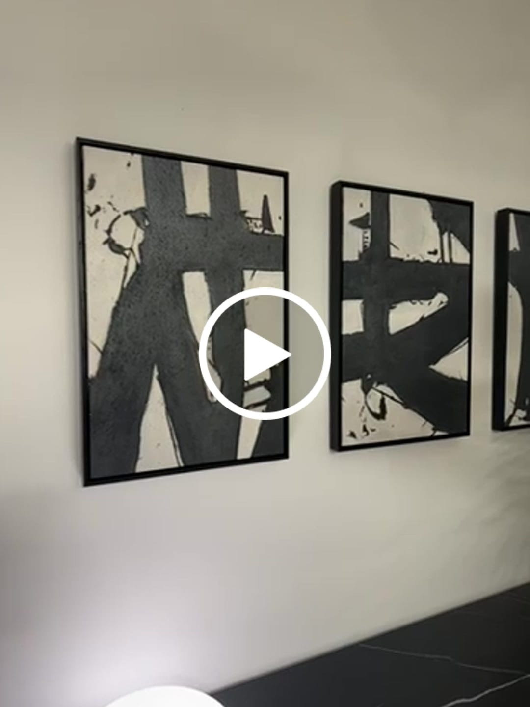 Customer video review of Abstract Painting Set of 3 #SP075