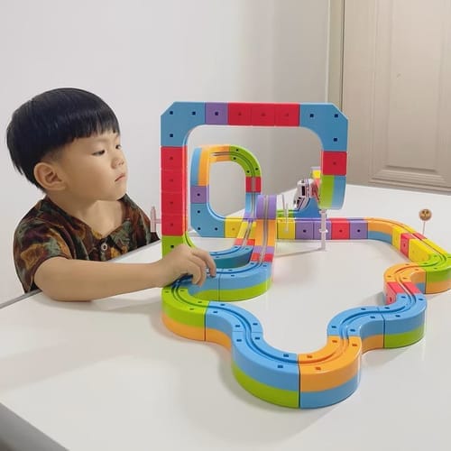 Customer photo review of Montessori Puzzle Track™ - Zero Gravity Tower Track