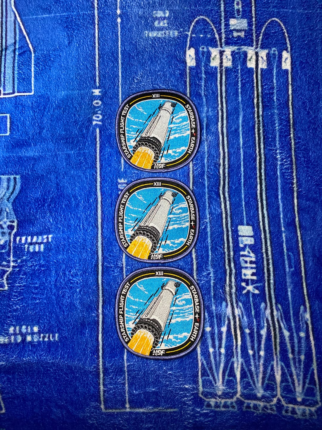 Customer photo review of SpaceX Starship Flight 13 - Collectors Patch