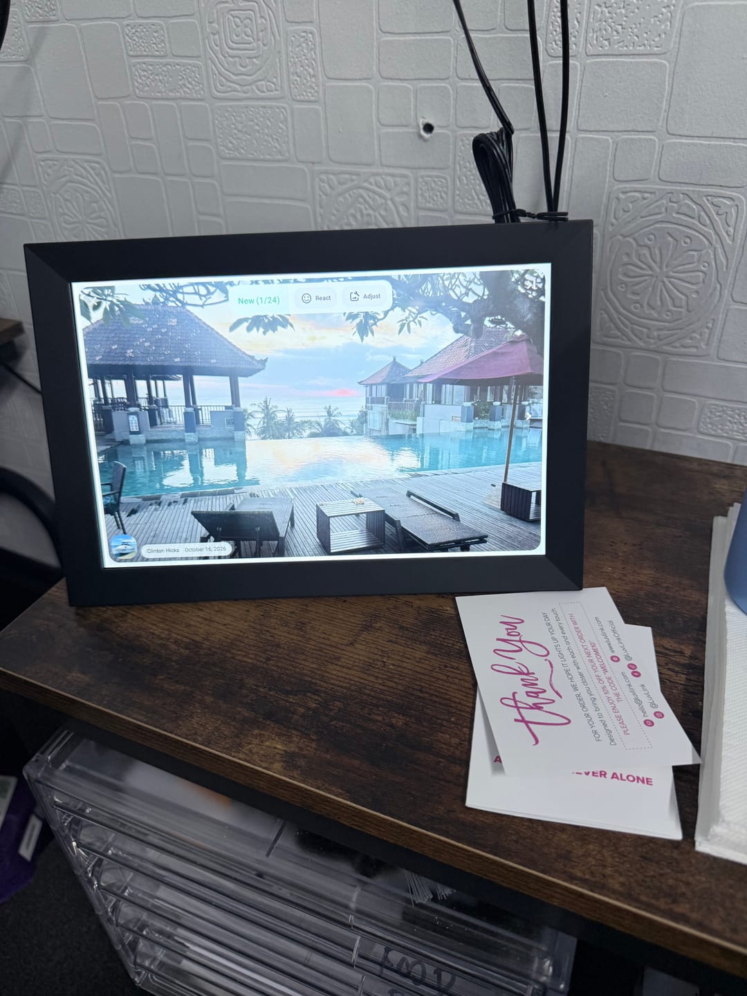 Customer photo review of Digital Photo Frame