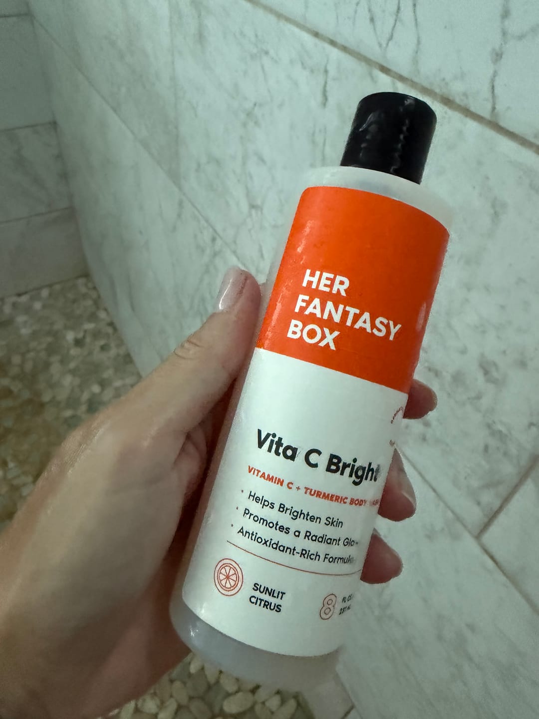 Customer photo review of Vita C Bright - Turmeric Body Wash