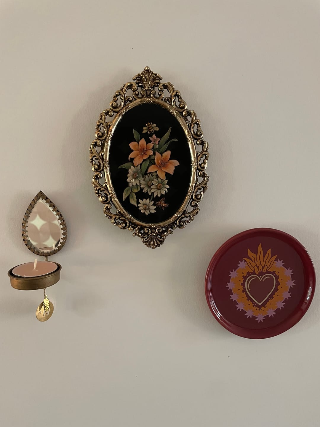 Customer photo review of Tealight Holder Drop Mirror