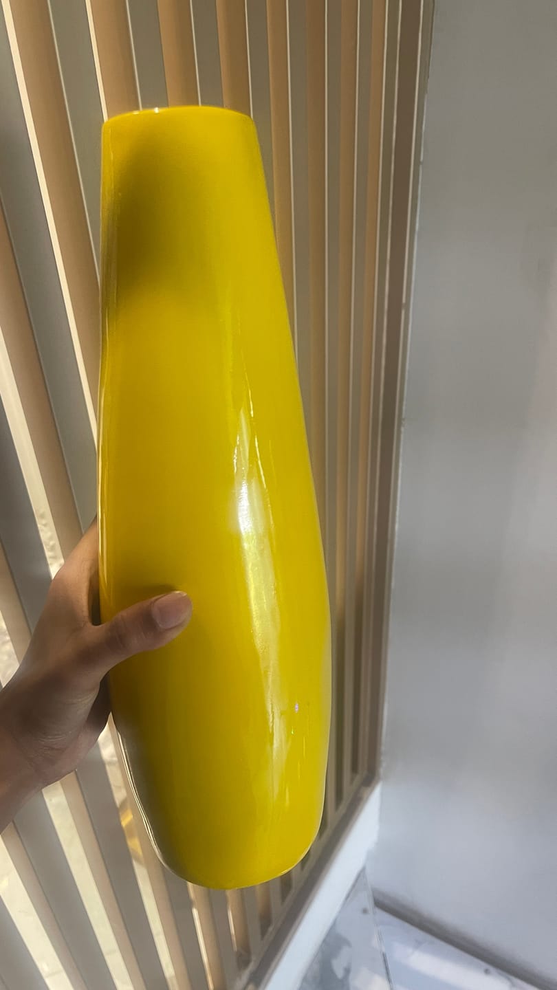 Customer photo review of Yellow Resin Vase Sculpture Vastu Remedy for Financial Stability, and Expenditure Control for SSW Direction Placement in Home, Office and Living Spaces | 8 x 37 cm | 600 gm