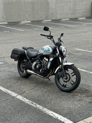 Customer photo review of 28L - Pantheon Medium Quick Mount Kawasaki Vulcan S VN650 Motorcycle Saddlebags