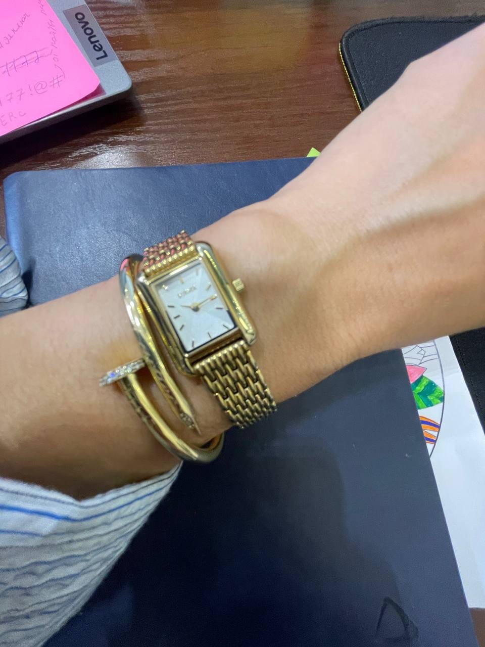 Customer photo review of Olivia Gold White