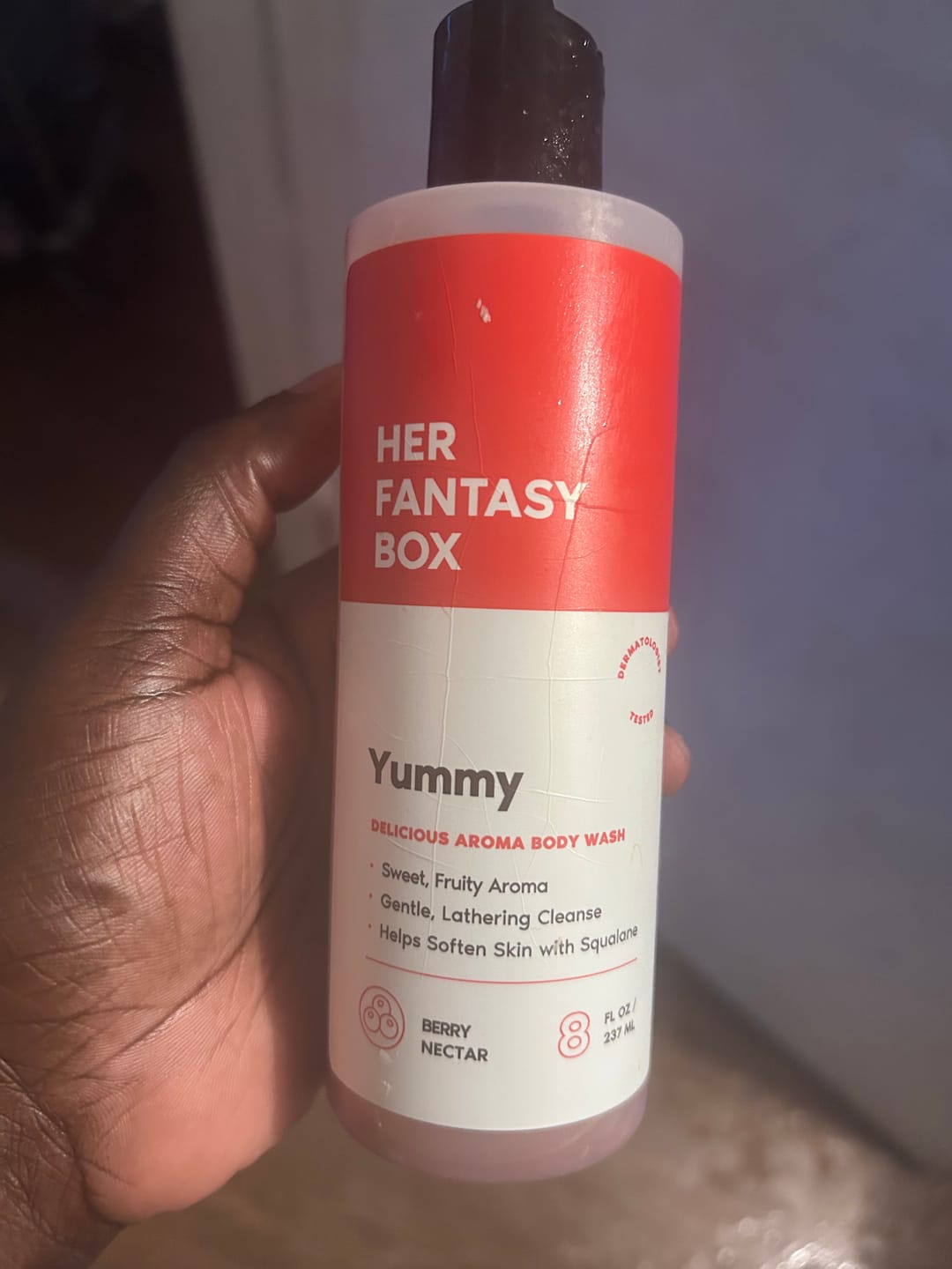 Customer photo review of Yummy Organic Body Wash - Hydrating & Juicy Daily Use